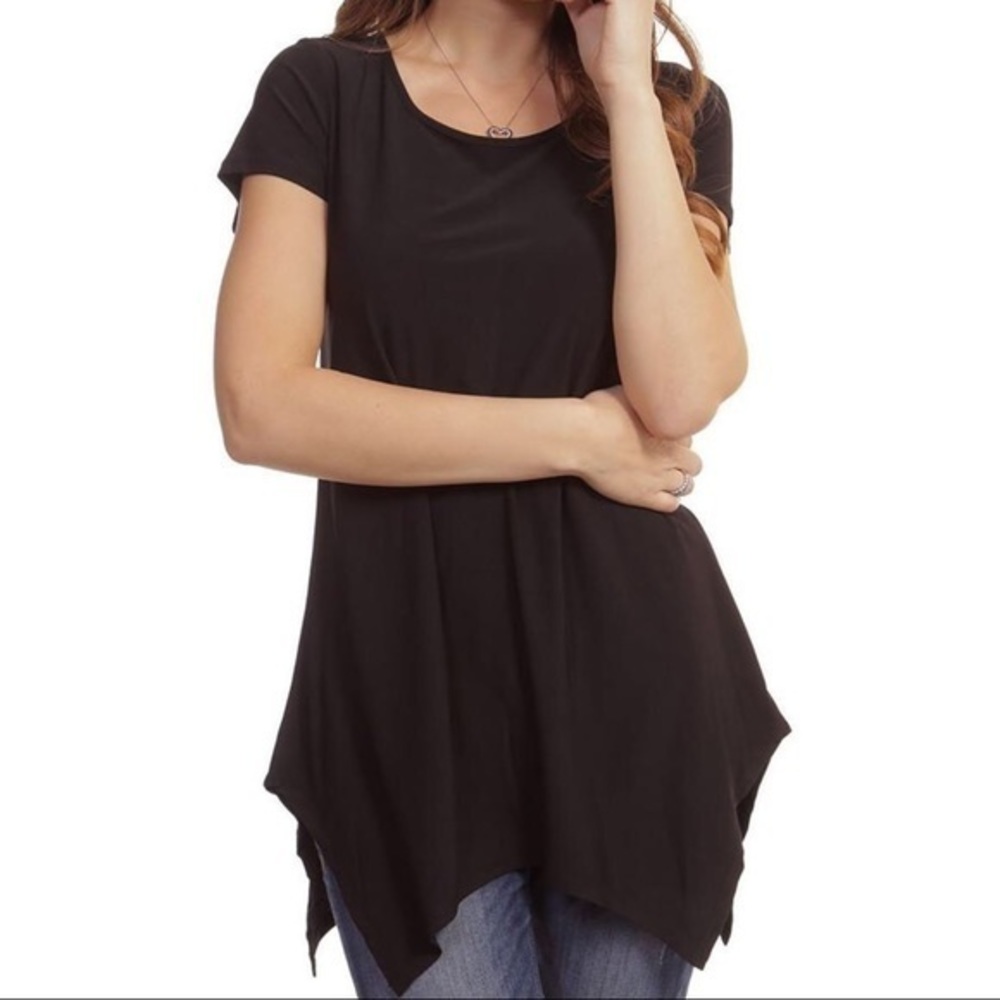 Black Asymmetrical Tunic size small